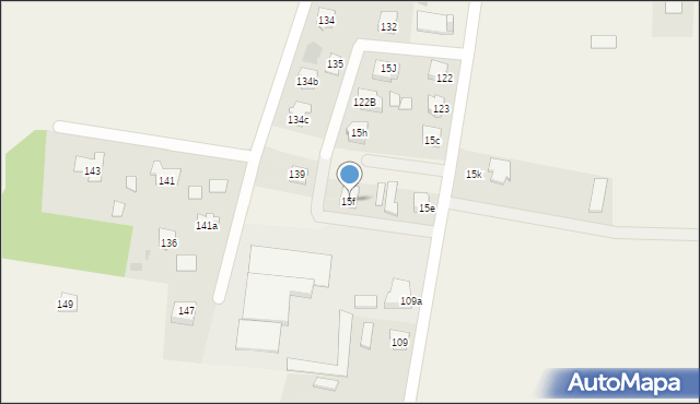 Olszyny, Olszyny, 15f, mapa Olszyny
