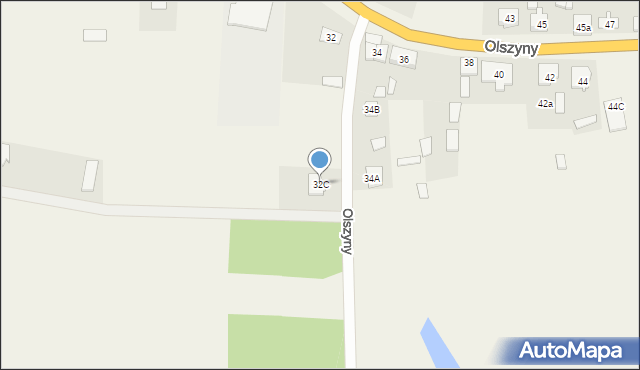Olszyny, Olszyny, 32C, mapa Olszyny