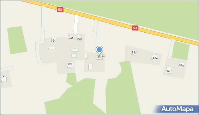 Olszyny, Olszyny, 94c, mapa Olszyny