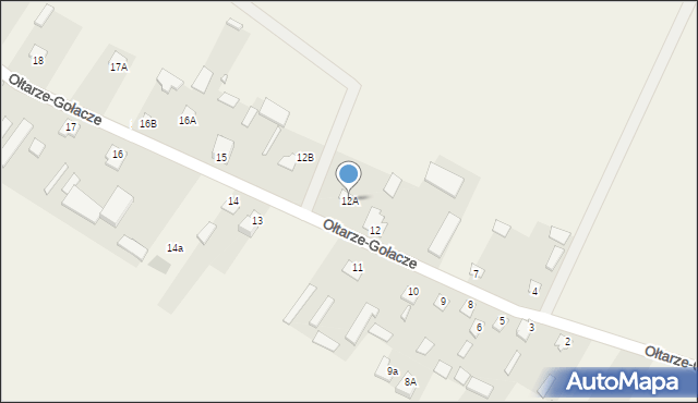Ołtarze-Gołacze, Ołtarze-Gołacze, 12A, mapa Ołtarze-Gołacze