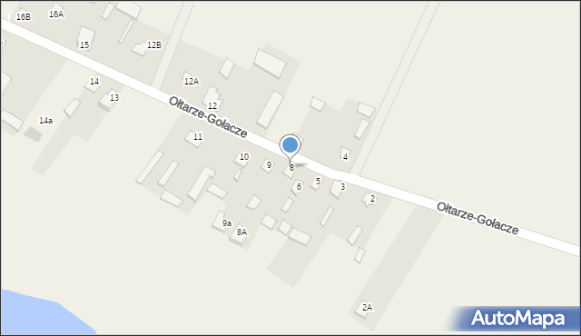 Ołtarze-Gołacze, Ołtarze-Gołacze, 8, mapa Ołtarze-Gołacze