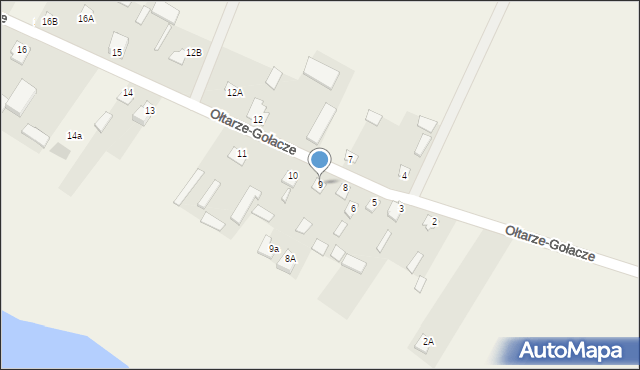 Ołtarze-Gołacze, Ołtarze-Gołacze, 9, mapa Ołtarze-Gołacze