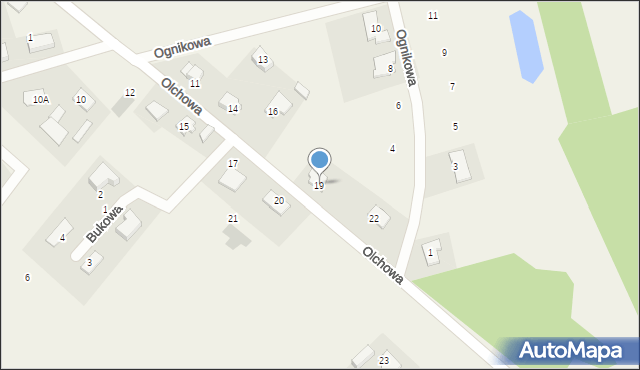 Osiedle Poznańskie, Olchowa, 19, mapa Osiedle Poznańskie