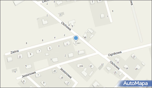 Osiedle Poznańskie, Olchowa, 8, mapa Osiedle Poznańskie