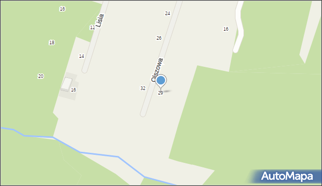 Osowiec, Olszowa, 29, mapa Osowiec