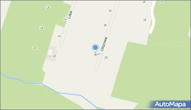 Osowiec, Olszowa, 32, mapa Osowiec