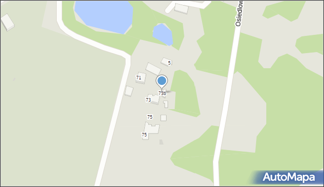 Ostróda, Olsztyńska, 73b, mapa Ostróda