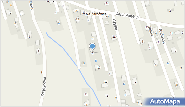 Pietrzykowice, Olszynowa, 6, mapa Pietrzykowice