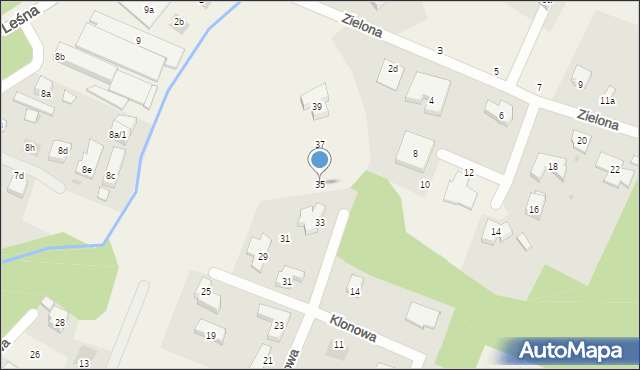 Pilchowo, Olchowa, 35, mapa Pilchowo