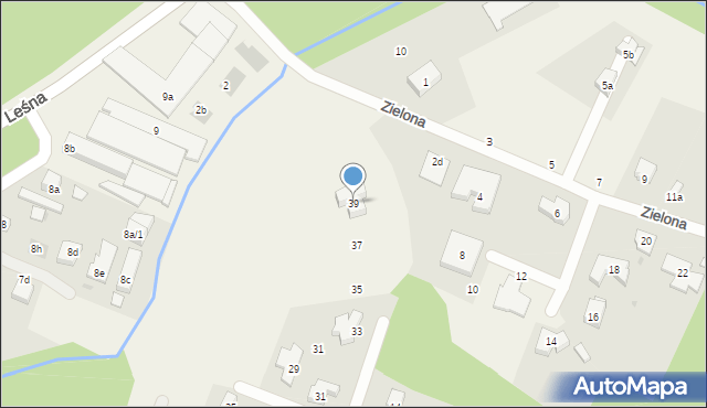 Pilchowo, Olchowa, 39, mapa Pilchowo