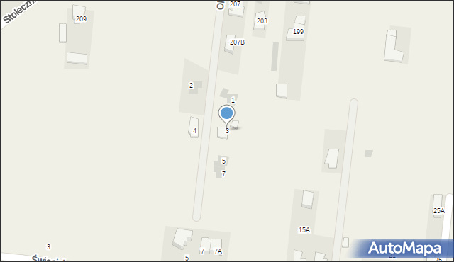 Płochocin, Oliwkowa, 3, mapa Płochocin