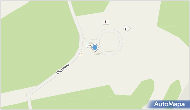 Płoty, Olchowa, 11, mapa Płoty