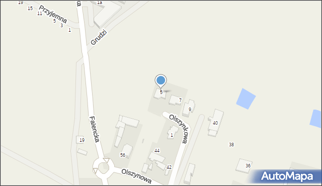 Podolszyn Nowy, Olszynkowa, 5, mapa Podolszyn Nowy