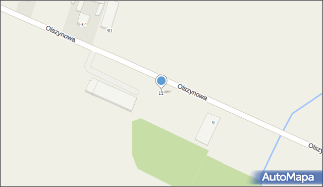 Podolszyn Nowy, Olszynowa, 11, mapa Podolszyn Nowy