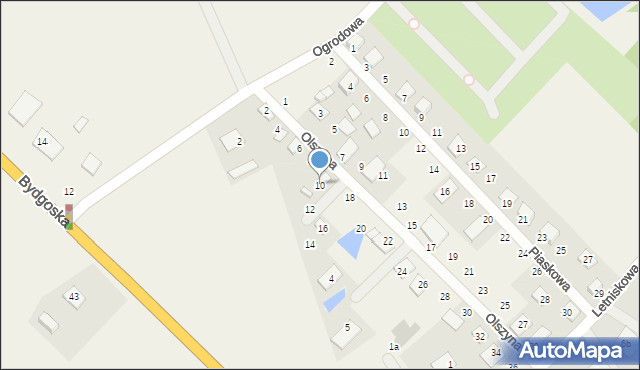 Prądocin, Olszyna, 10, mapa Prądocin