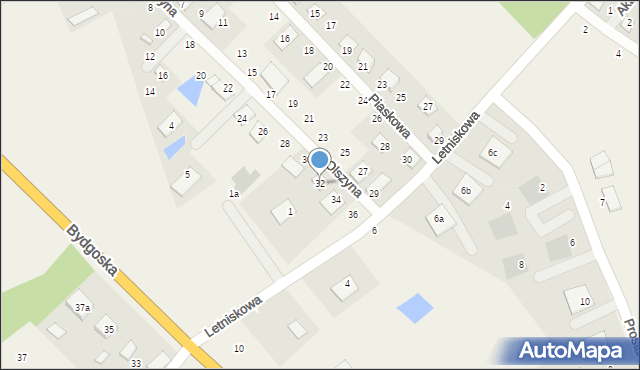 Prądocin, Olszyna, 32, mapa Prądocin