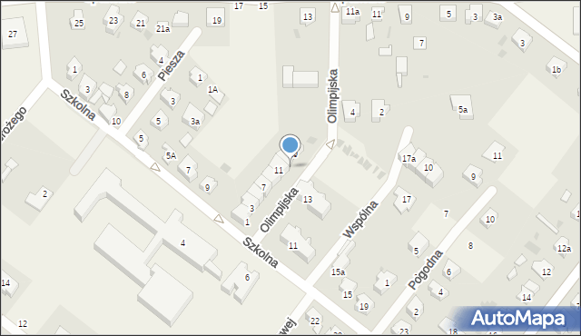 Pszczółki, Olimpijska, 13, mapa Pszczółki