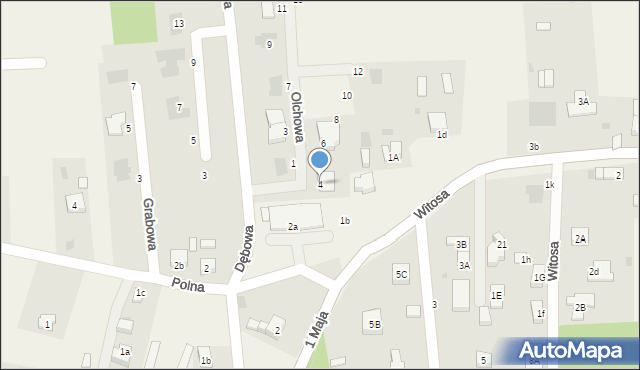 Raszówka, Olchowa, 4, mapa Raszówka