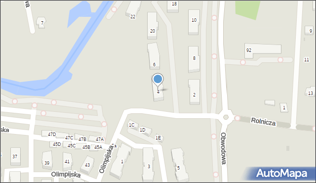 Reda, Olimpijska, 4, mapa Reda