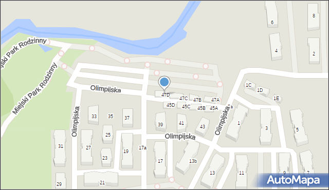 Reda, Olimpijska, 47D, mapa Reda