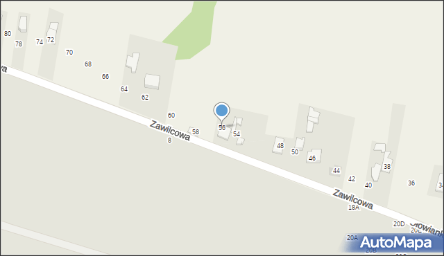 Rędziny, Ołowianka, 56, mapa Rędziny