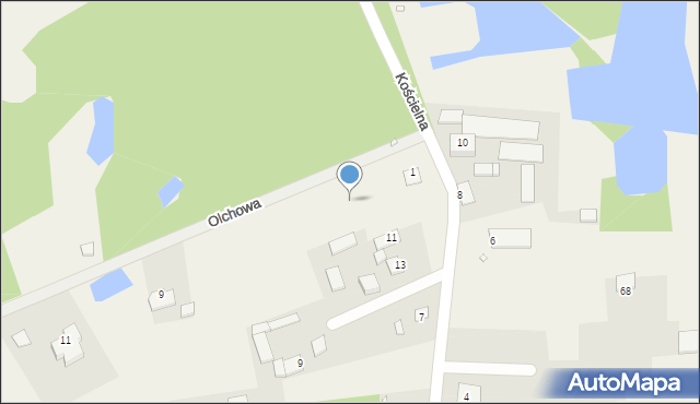 Rembertów, Olchowa, 3, mapa Rembertów