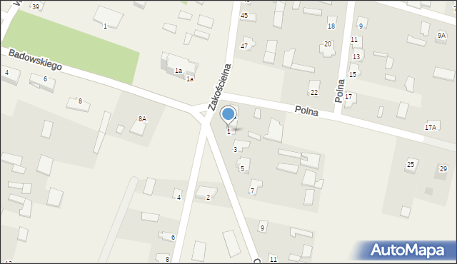 Rudka, Olendzka, 1, mapa Rudka