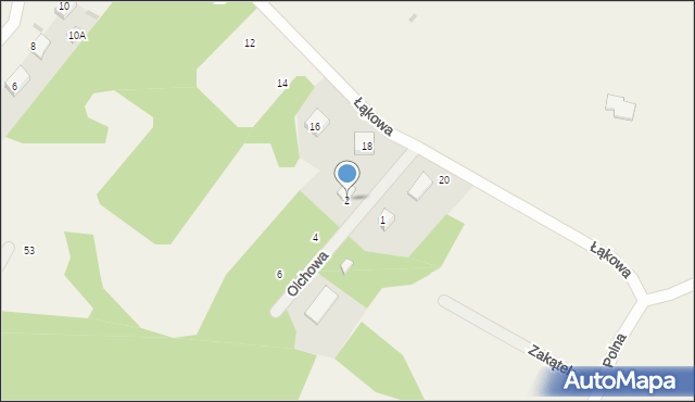 Rybakowo, Olchowa, 2, mapa Rybakowo