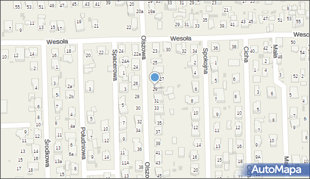 Rybie, Olszowa, 29, mapa Rybie