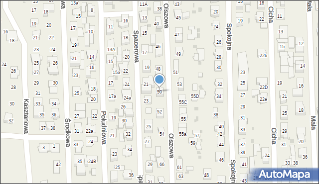 Rybie, Olszowa, 50, mapa Rybie