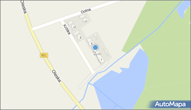 Rzędowice, Oleska, 7/2, mapa Rzędowice