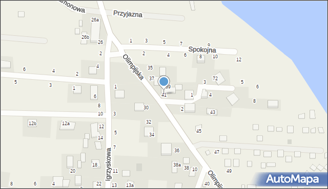 Samociążek, Olimpijska, 41, mapa Samociążek