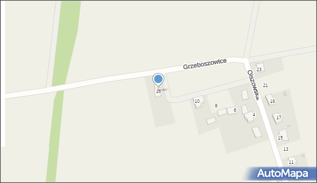 Sieroniowice, Olszowska, 16, mapa Sieroniowice