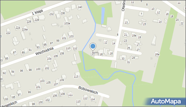 Skarżysko-Kamienna, Oleśnicka, 20, mapa Skarżysko-Kamienna