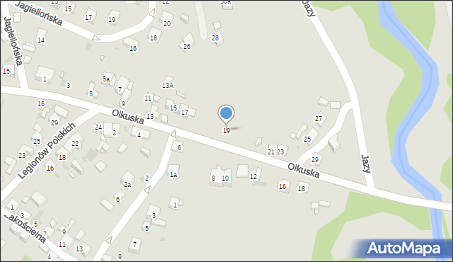 Sławków, Olkuska, 19, mapa Sławków