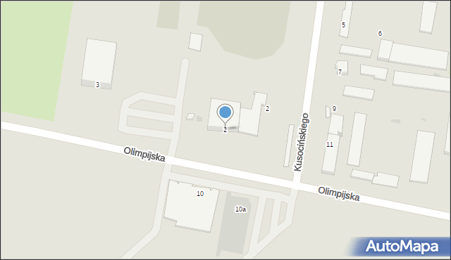 Sochaczew, Olimpijska, 2, mapa Sochaczew