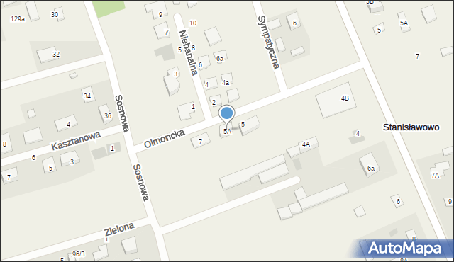 Stanisławowo, Olmoncka, 5A, mapa Stanisławowo