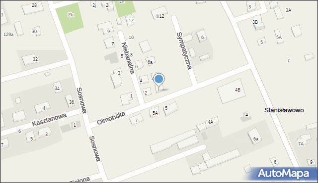 Stanisławowo, Olmoncka, 6, mapa Stanisławowo
