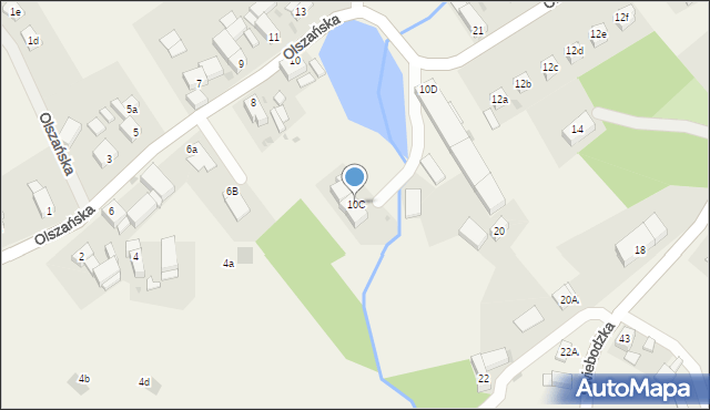 Stanowice, Olszańska, 10C, mapa Stanowice