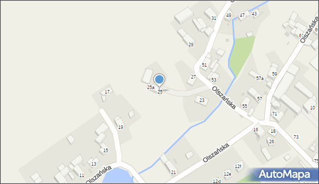 Stanowice, Olszańska, 25, mapa Stanowice