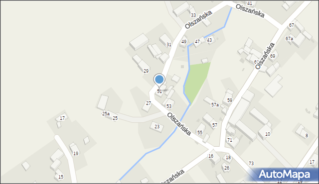 Stanowice, Olszańska, 51, mapa Stanowice