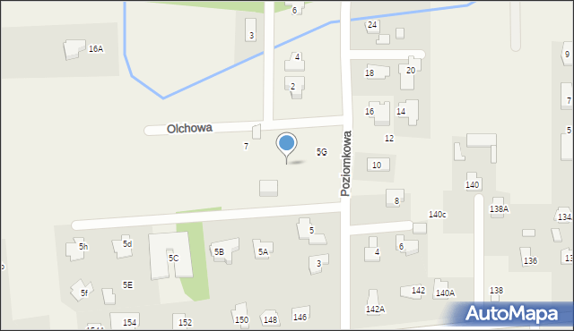 Stara Wieś, Olchowa, 3, mapa Stara Wieś