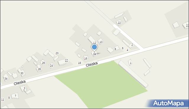 Starokrzepice, Oleska, 14, mapa Starokrzepice