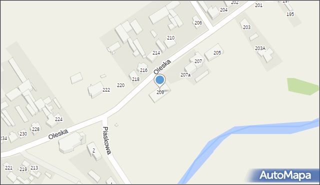 Starokrzepice, Oleska, 209, mapa Starokrzepice