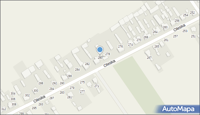 Starokrzepice, Oleska, 280, mapa Starokrzepice