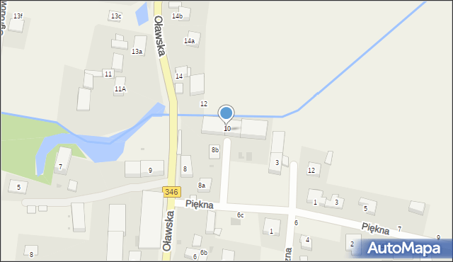 Stary Śleszów, Oławska, 10, mapa Stary Śleszów