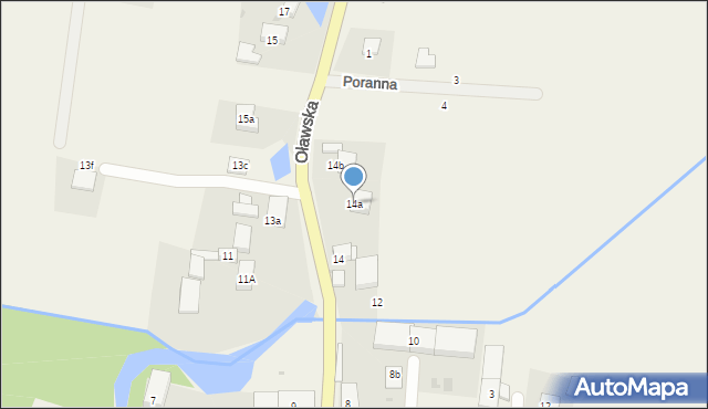 Stary Śleszów, Oławska, 14a, mapa Stary Śleszów