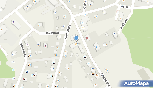 Stawiguda, Olsztyńska, 10, mapa Stawiguda