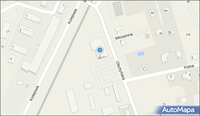 Stawiguda, Olsztyńska, 64, mapa Stawiguda