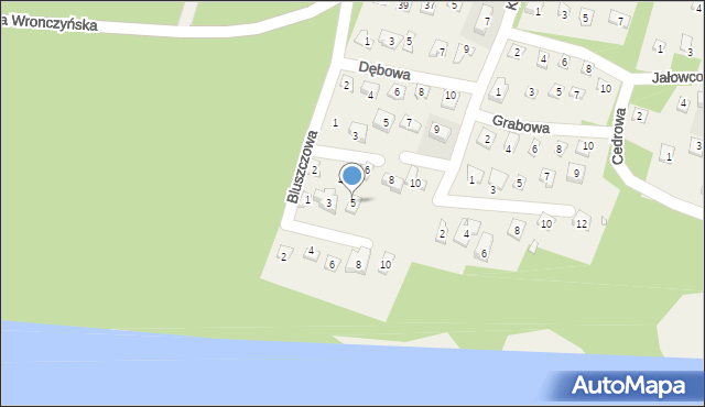 Stęszewko, Olchowa, 5, mapa Stęszewko